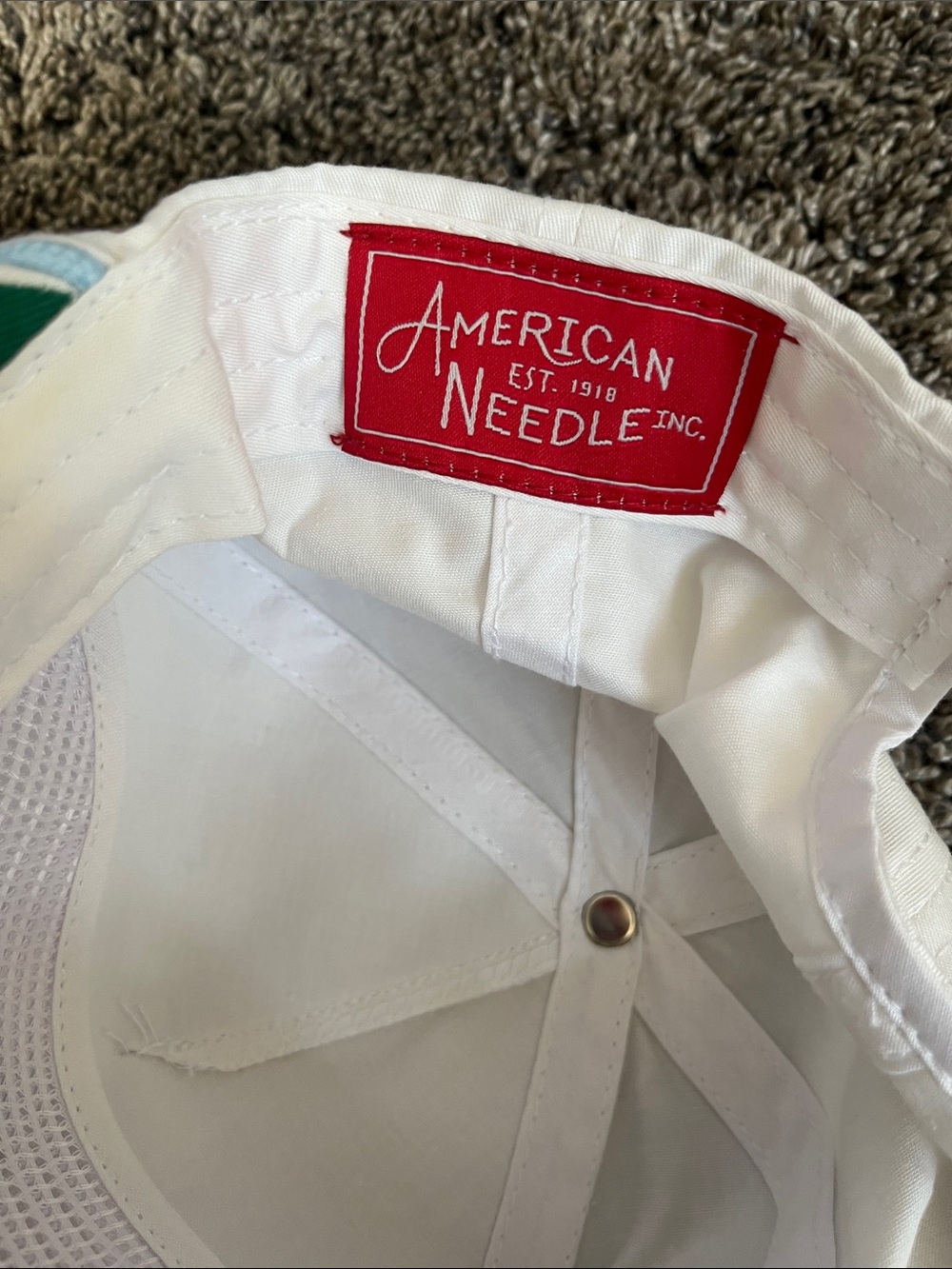 Aronimink 1896 White Baseball Cap with Light Blue Trim. Like new! - Picture 6 of 6